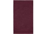S. Oliver Gästetuch , Weinrot , Textil , 2-teilig , Uni , 30x50 cm , Oeko-Tex® Standard 100, Oeko-Tex® Made IN Green , Aufhängeschlaufe, durchgefärbt, angenehm weich, hochwertige Qualität, Bordüre , Heimtextilien, Badtextilien, Gästehandtücher