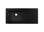 hansgrohe Einbauspüle 43330170 1050 x 510 mm, 1 Hauptbecken links, Abtropffläche, graphitschwarz