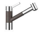 Blanco Tivo-s Küchenarmatur 518798 ausziehbar, SILGRANIT-Look felsgrau/chrom