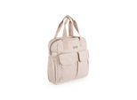 Cangaroo Wickeltasche Mivida Clips Wickelunterlage Reißverschluss Schultergurte beige