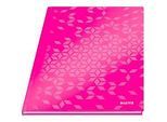 Notizbuch Leitz WOW, Format A4, 80 linierte Blatt, Hardcover-Einband, FSC®-zertifiziert, pink