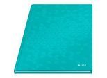 Notizbuch Leitz WOW, Format A4, 80 linierte Blatt, Hardcover-Einband, FSC®-zertifiziert, eisblau