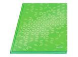 Notizbuch Leitz WOW, Format A4, 80 karierte Blatt, Hardcover-Einband, FSC®-zertifiziert, grün