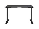 Schreibtisch GERMANIA "Lemont", grau (graphit, schwarz, graphit), B:120cm H:72cm T:80cm, Tische, Elektrisch höhenverstellbarer Schreibtisch