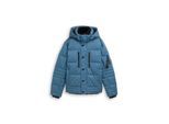 TOM TAILOR Herren Puffer-Jacke mit abnehmbarer Kapuze, blau, Uni, Gr. M