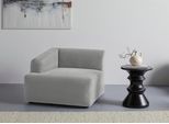 Sessel "LYZA mit Armlehne links oder rechts, Maße B/T/H: 96/96/74 cm", grau (anthrazit), B:96cm H:74cm T:96cm, 100% Polyester, LEGER HOME BY LENA GERCKE, Sessel, Sessel, als Modul oder separat verwendbar, für individuelle Zusammenstellung