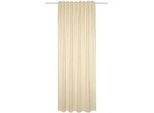 Schmidt W. Gmbh Fertigvorhang , Creme , Textil , Uni , 135x160 cm , Samtoptik , Heimtextilien, Vorhänge, Fertigvorhänge