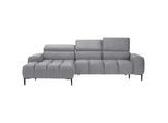 Welnova Ecksofa , Grau , Textil , Uni , Ottomane links, L-Form , 270x177 cm , Made in Eu , Typenauswahl, Stoffauswahl, seitenverkehrt erhältlich, Hocker erhältlich , Wohnzimmer, Sofas & Couches, Wohnlandschaften, Ecksofas