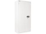 Rottner Stahlbüroschrank Office 3 Premium, 615 l, Flügeltür, 4 Fachböden, Elektronikschloss, B 930 x T 520 x H 1950 mm, Stahl, lichtgrau RAL 7035