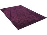 Teppich TOM TAILOR HOME "Fine Lines" Gr. 3, lila (beere), B:140cm H:5mm L:200cm, Wolle, Teppiche, Teppich, Flachgewebe, Rauten Design, ideal im Wohnzimmer & Schlafzimmer
