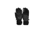 Skihandschuhe REUSCH "Tessa STORMBLOXX™", Damen, Gr. 8, grau (grau, schwarz), 65% Polyester, 30% Ziegenleder, 5% Elasthan, mehrfarbig, Handschuhe, aus wasserdichtem und atmungsaktivem Material