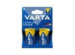 Varta Batterie LONGLIFE POWER D 2er Blister Alkaline (4920121422)