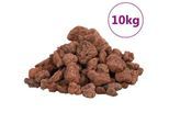 VidaXL Vulkangestein Rot 1-2 cm 10 kg