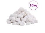 VidaXL Polierte Kiesel Weiß 2-5 cm 10 kg
