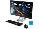 CSL Gaming-PC "Unity U27", silber, Microsoft Windows 11 Home (64 Bit), 64 GB RAM 500 GB SSD, Computer