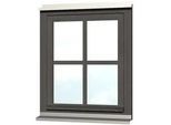 Fenster SKANHOLZ "Einzelfenster", grau (anthrazit), B:69cm H:82cm, Glas, Massivholz, Fenster, für Carports, 69,1 x 82,1 cm