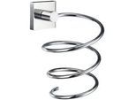 Haartrocknerhalter , Chromfarben , Metall , 15.5 cm , Badaccessoires, Sonstige Badaccessoires
