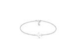 Armband ELLI "Flugzeug Reise 925 Silber" Gr. 16, silber, Armbänder, Damen, 16cm, ohne Stein, Silber 925 (Sterlingsilber), Armband