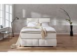 Home affaire Boxspringbett "Wehma" inkl. Topper in 3 verschiedenen Matratzen, auch in Samtstoff