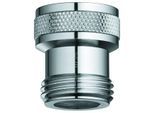 GROHE Rückflussverhinderer 14165 AG 1/2" IG 1/2" 2 Stück supersteel, 14165DCM 14165DCM