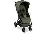 ABC Design Buggy , Olivgrün , Textil , 55.5x111x79.5 cm , EN 1888 , Feststellbremse, Fußstütze abklappbar, Federung, kugelgelagerte Räder, 5-Punkte-Gurt, für Babyschale geeignet, Griff in Lederoptik, Transportsicherung, mit Tragegriff, Einhand-Faltmechanismus , Baby on Tour, Kinderwagen, Buggys