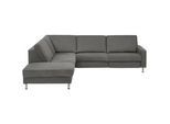 Dieter Knoll Ecksofa , Grau , Textil , Uni , Ottomane links, L-Form , 275x242 cm , Goldenes M , Typenauswahl, Bettkasten erhältlich, Fußauswahl, Lederauswahl, Stoffauswahl, Armteilvarianten, Sitzqualitäten, seitenverkehrt erhältlich, Bettfunktion erhältlich, Hocker erhältlich, Rückenfutter, individuell planbar , Wohnzimmer, Sofas & Couches, Wohnlandschaften, Ecksofas