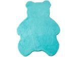 Ben'n'jen Kinderteppich , Mintgrün , Textil , Bär , Tierform , 80x100 cm , Oeko-Tex® Standard 100 , pflegeleicht , Teppiche und Böden, Teppiche, Kinderteppiche