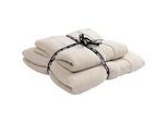 Hugo Boss Handtuchset , Hellbraun , Textil , 2-teilig , Uni , 50x100 cm , Heimtextilien, Badtextilien, Handtuchsets
