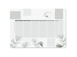 Schreibunterlage Sigel Weekly Planner Nature, A2, 30 Blatt, mehrsprachiger undatierter Wochenplaner, ohne Kalendarium, FSC®-Mix Papier, olivgrün-weiss