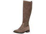 Stiefel PAUL GREEN "Paul Green Stiefel Veloursleder", Damen, Gr. 40, braun, Veloursleder, Schuhe Stiefel
