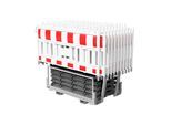 Schake Absperrschrankengitter Set 4, mit Lampenadapter, Folie rot/weiß, Typ RA2/B (Art.-Nr. 33420KA2) (33420KA2-SET4)