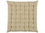 Novel Sitzkissen , Creme , Textil , Uni , Füllung: Polyester , 38x38 cm , Bsci, Oeko-Tex® Standard 100 , bügelfrei, hochwertige Qualität , Heimtextilien, Wohntextilien, Sitzkissen
