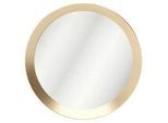 Playboy Wandspiegel , Goldfarben , Kunststoff, Glas , rund , 80x80x5 cm , Garderobe, Garderobenspiegel