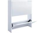 Mid.you Schuhkipper , Weiß , Holzwerkstoff , 63x73x17 cm , Garderobe, Schuhaufbewahrung, Schuhkipper