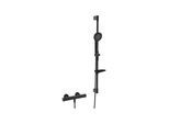 Hansa Duschsystem HANSAPRISMA m Thermostat, Wd-mont., 970mm, matt-schwarz (4813043133)