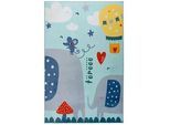 Obsession Kinderteppich , Multicolor , Textil , Elefant , rechteckig , 115x160 cm , für Fußbodenheizung geeignet, für Hausstauballergiker geeignet, waschbar, vegan , Teppiche und Böden, Teppiche, Kinderteppiche
