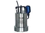 T.I.P. Pool Drainagetauchpumpe - Edelstahl, 6.000 l/h, Flachabsaugend, 6 m Förderhöhe, Rückschlagventil, FlatOne 6000 IX 30440