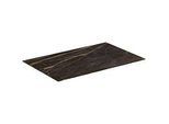 Ideal Standard Conca Keramik-Waschtisch-Platte T3970DG Ausladung 50,5cm, 80 x 50,5 x 0,6 cm, Mamor Noir Desir