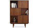 Idimex Highboard Simona , Kastanienfarben , Holz , Kiefer , Vintage , 95x139x37 cm , FSC Mix , Wohnzimmer, Kommoden & Sideboards, Highboards