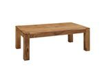 KADIMA DESIGN Rustikaler Couchtisch NAKO: Akazienholz, quadratisch, handgefertigt, pflegeleicht.