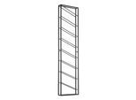 KADIMA DESIGN Weinregal STILVIN: Wandmontage, 8 Flaschen, 36x150x8 cm, pulverbeschichtetes Eisen, handgefertigt, 15 kg Belastbarkeit.