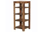 KADIMA DESIGN Massivholz Bücherregal: Mehrzweck-Stauraum, Sheesham, 3-4 Böden, handgefertigt, pflegeleicht.