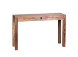 KADIMA DESIGN Konsolentisch "NAKO": Landhausstil, Schublade, Akazienholz, 40 cm Tiefe, vielseitig einsetzbar.