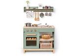 Musterkind Kinderküche , Naturfarben, Salbeigrün , Holz, Holzwerkstoff , 35.8x62x68.5 cm , EN 71, Ce , Spielzeug, Holzspielzeug