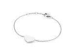 Armband SMART JEWEL "Herz als Zwischenteil, Silber 925", silber, Armbänder, Damen, 19cm, Silber 925 (Sterlingsilber), Armband