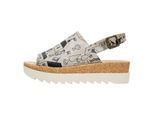Sandalette DOGO "Gigi Sandale Toy Houses Damen Sandalen", Damen, Gr. 39, Normalschaft, beige (natur), Lederimitat, Schuhe Sandalette, Handgefertigt