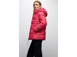 Steppjacke STREET ONE, Damen, Gr. 40, carpet rot, Stoff, Obermaterial: 100% Polyester. Futter: 100% Polyester, unifarben, normal kurz, ohne Ausschnitt, Bündchen, Jacken Steppjacke, mit Kapuze