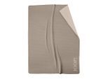 Joop! Wohndecke Touch, Sand, Textil, Streifen, 130x150 cm, Wohntextilien, Decken, Kuscheldecken