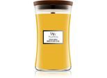 Woodwick Seaside Mimosa geurkaars met een houten lont 609.5 g