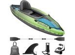 tectake Einerkajak Liberty,83 x 280 x 47 cm,grün , Grün , Kunststoff , 83x0.47x280 cm , Freizeit, Pools und Wasserspaß, Stand Up Paddle